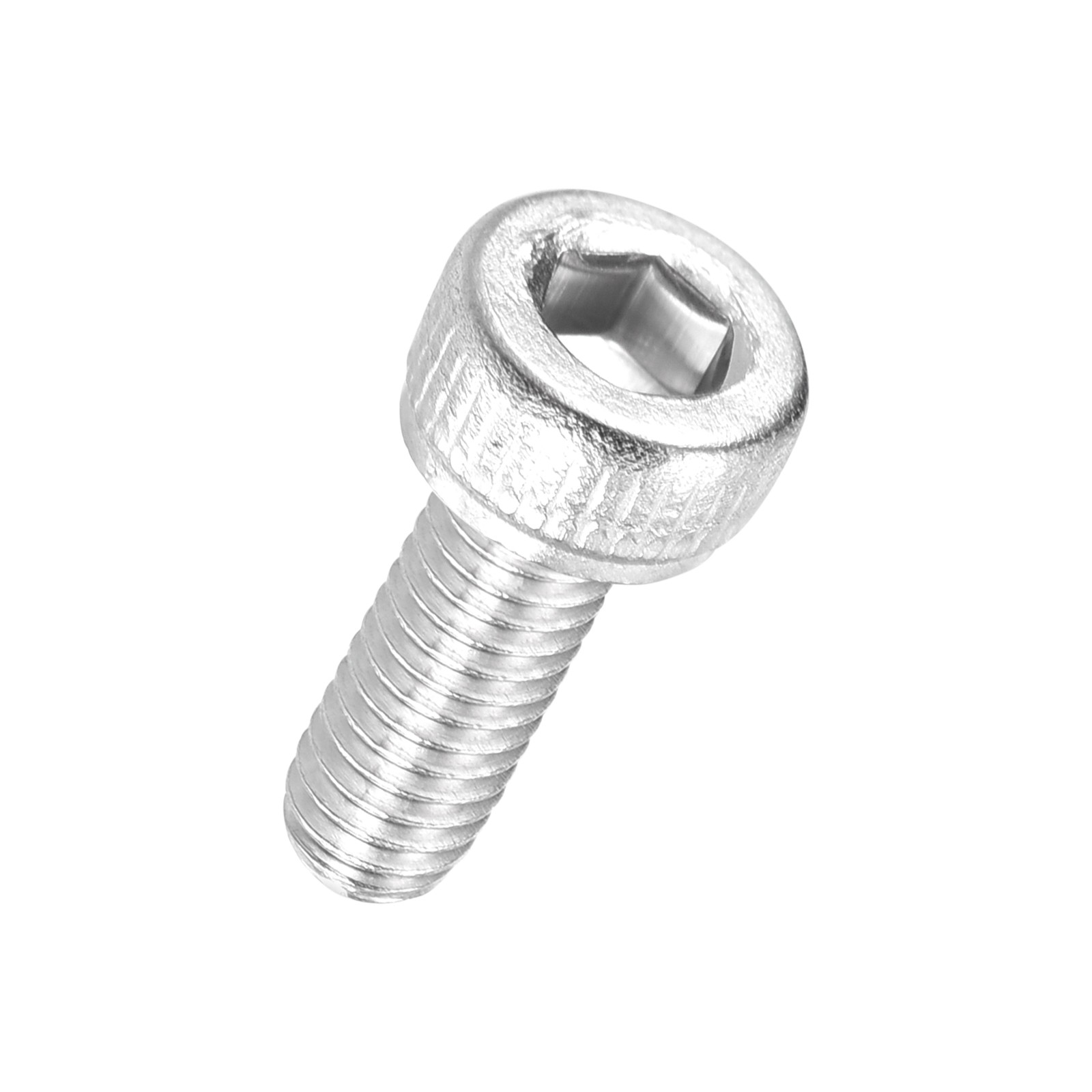 100pcs Socket Head Cap Screws - [M2.5-0.45 x 8mm] 304 Stainless Steel, Silver