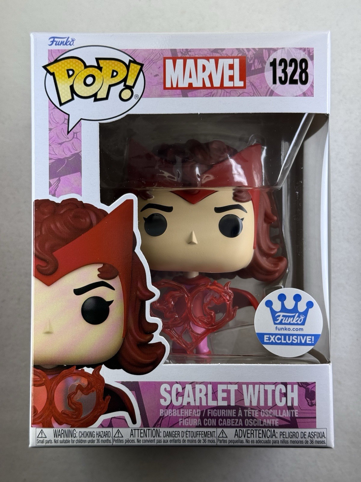 Funko Pop! Marvel: Valentine's Series - Scarlet Witch with Heart Hex #1328