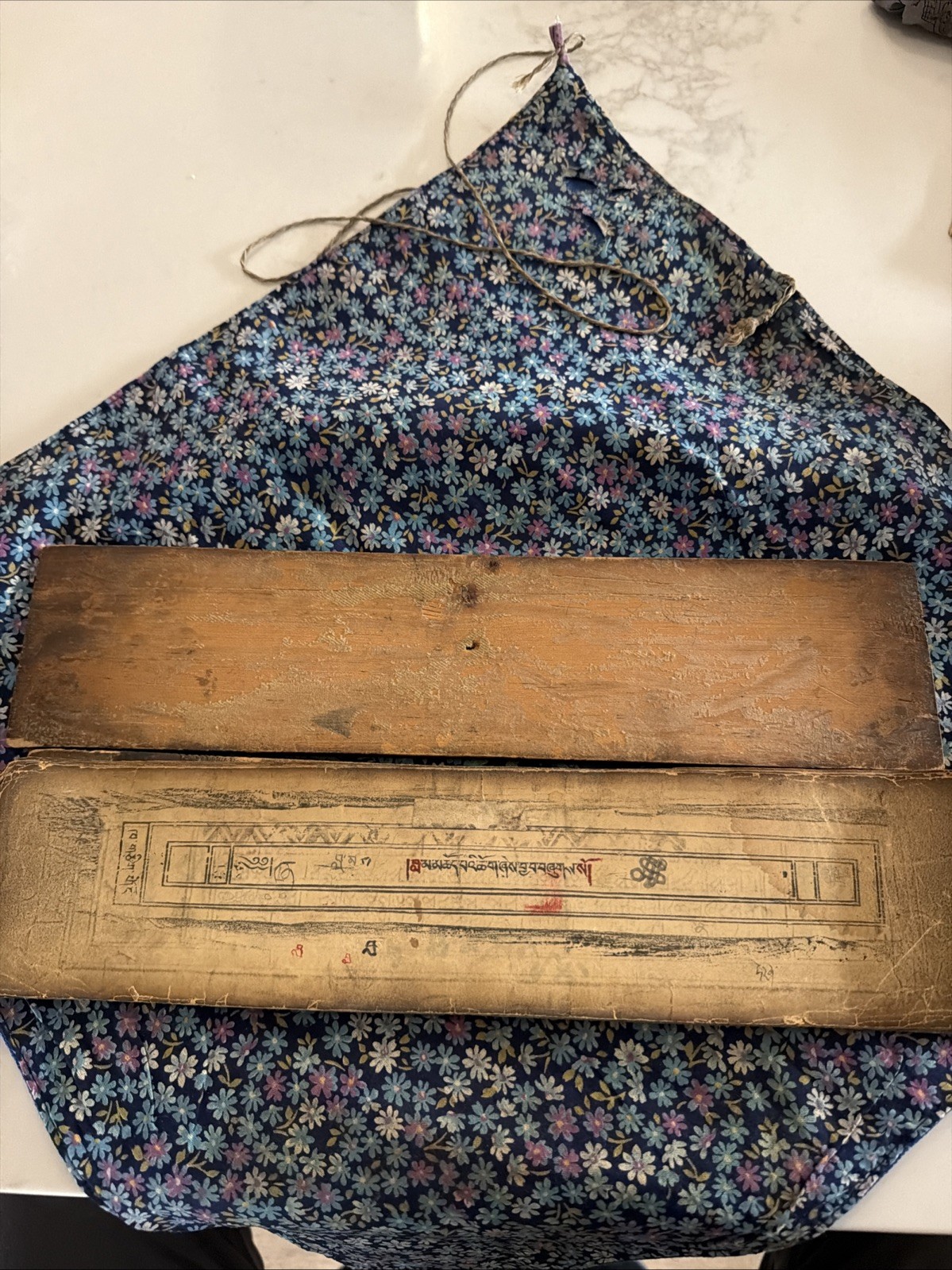 ANTIQUE MONGOLIAN TIBETAN BUDDHIST WOODBLOCK COMPLETE  MANUSCRIPT