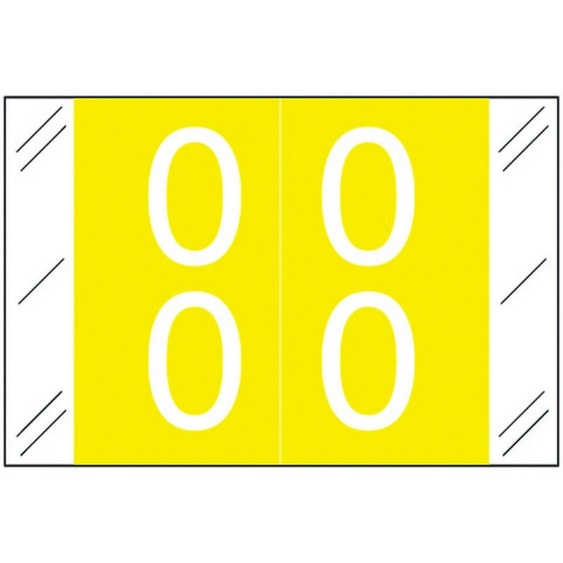 Barkley FDSTM Compatible Double Digit "00" Numeric Labels, 1-1/2" x 1", 60#