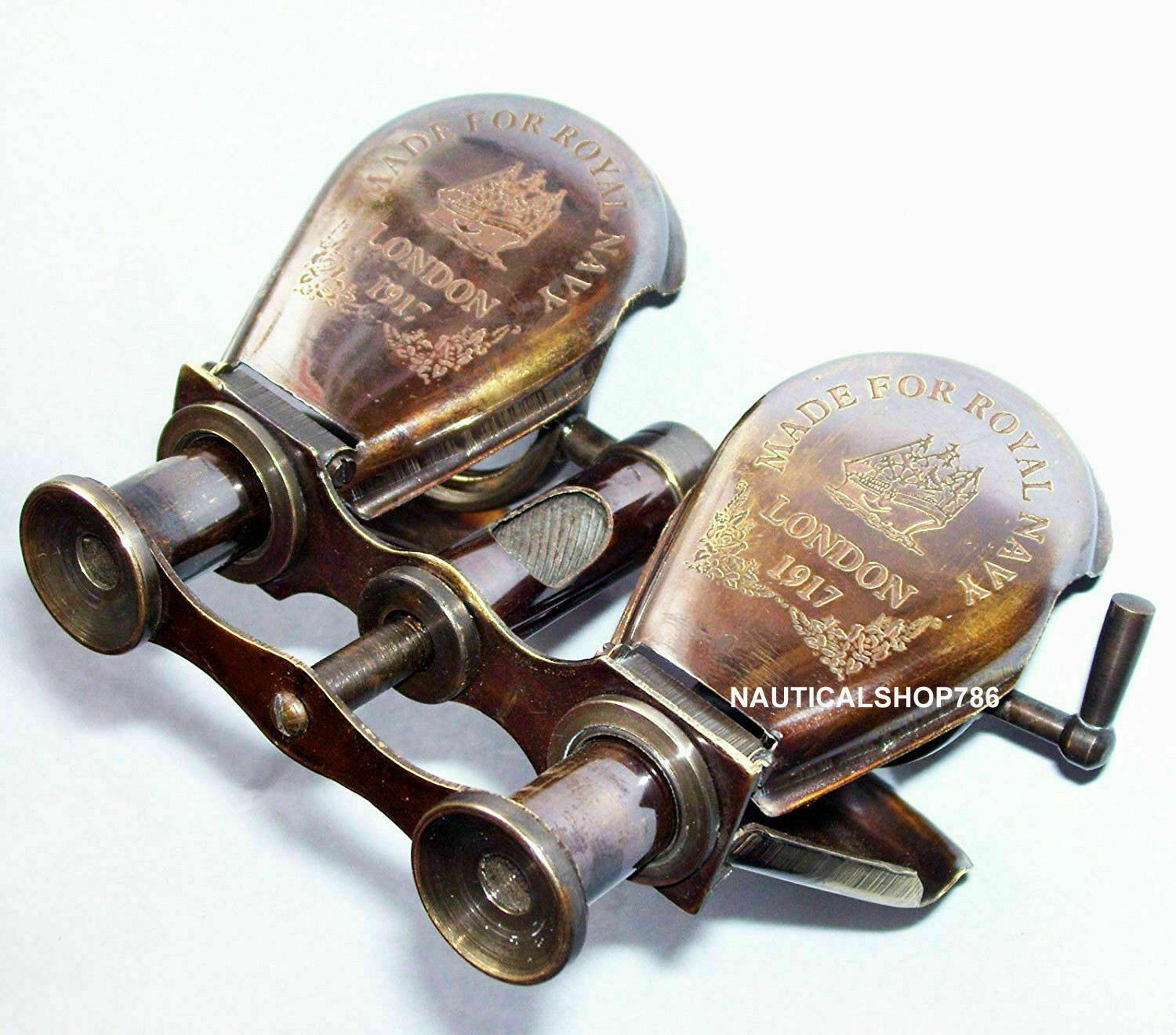 5'' VINTAGE ANTIQUE BRASS MONOCULAR MARITIME NAUTICAL BINOCULAR TELESCOPE