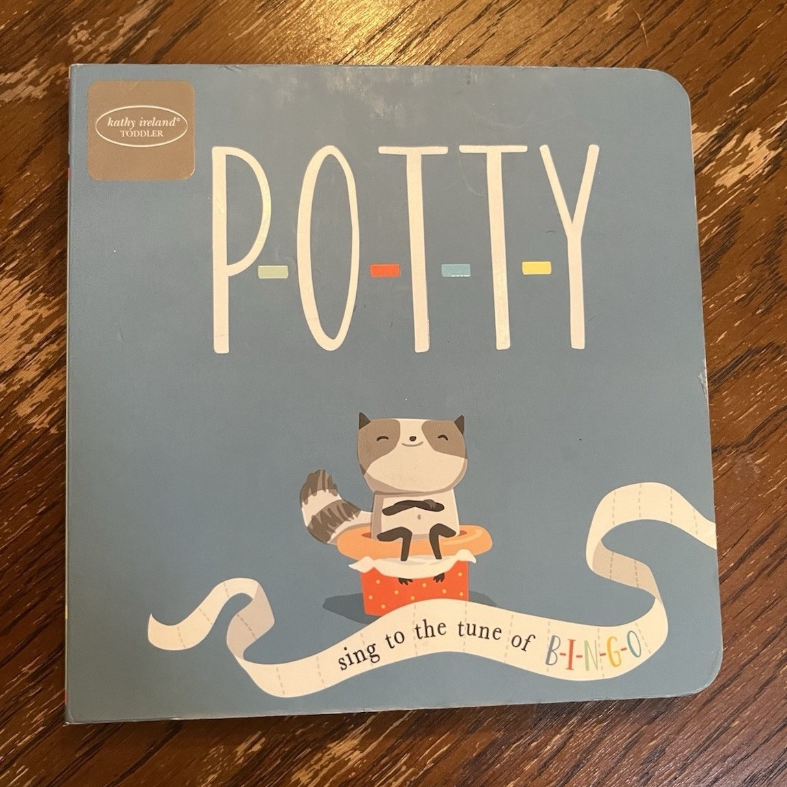 kathy ireland Blue Animals Potty Sing Board Book Tune of B-I-N-G-O TODDLER