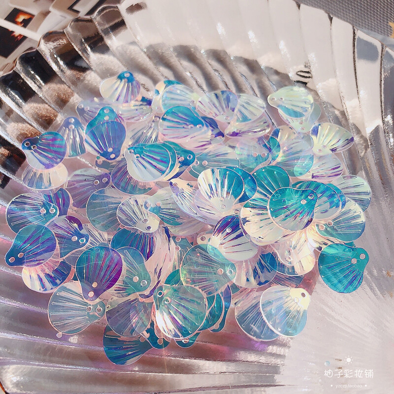 Halloween Sequins Fish Scale Shell Makeup Pearl Eye Body Art Face Tattoo Decor