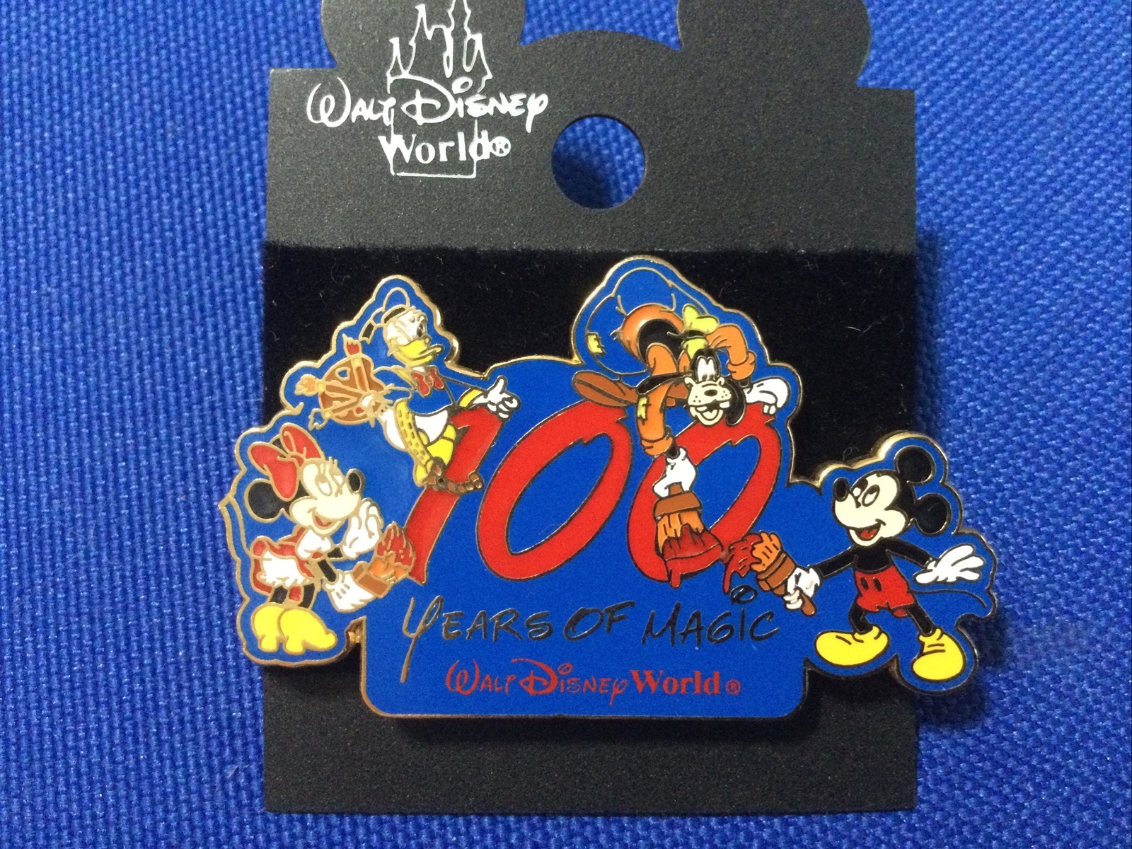 Disney Pin - 100 Years Of Magic - WDW Fab 4 Mickey Minnie Goofy Donald Painting