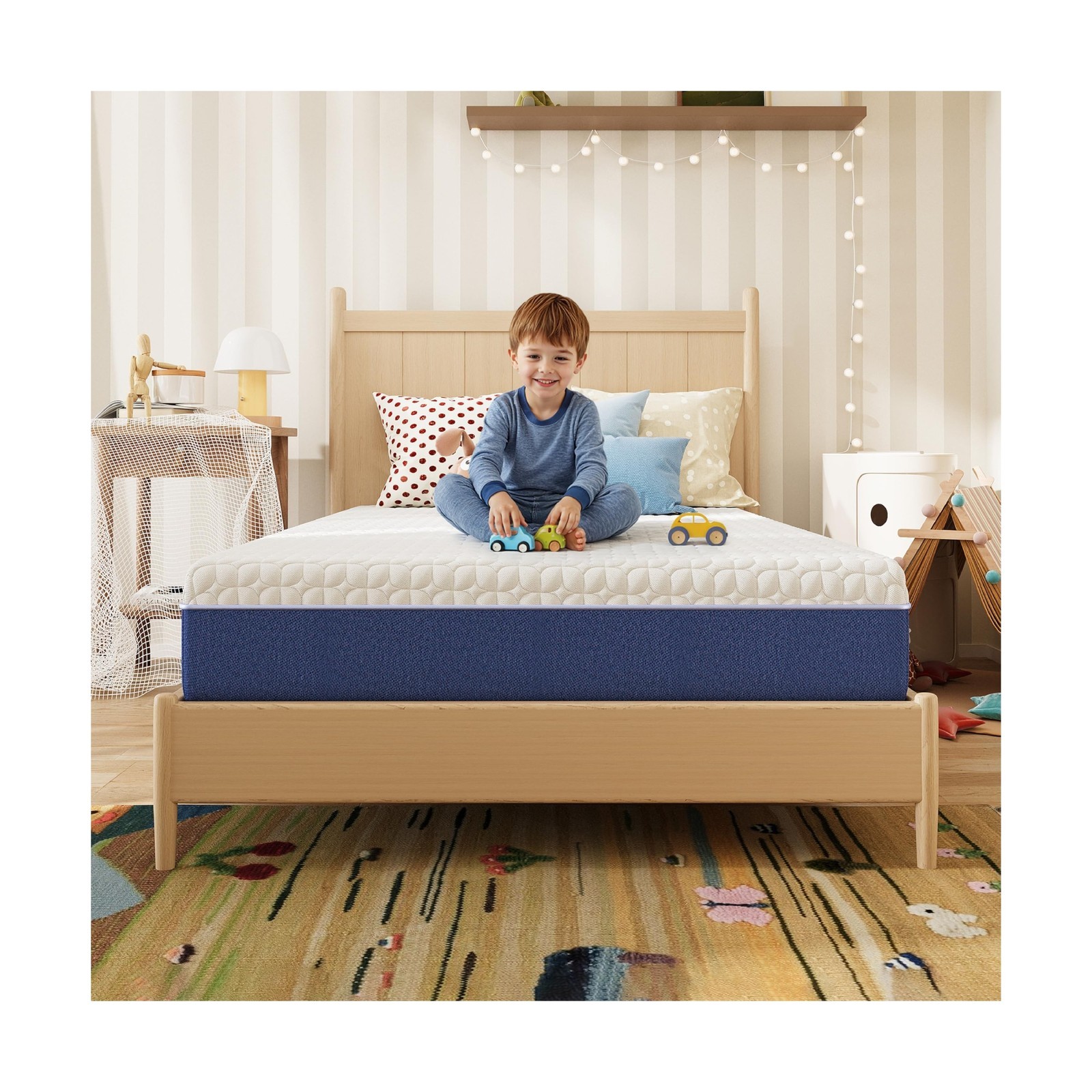 6 Inch Twin Size Mattress, Firm Gel Memory Foam Twin Mattress in a Box, Firm ...