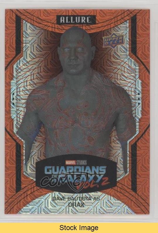 2022 Upper Deck Marvel Allure High Series Sunrise Dave Bautista as Drax READ 2ld