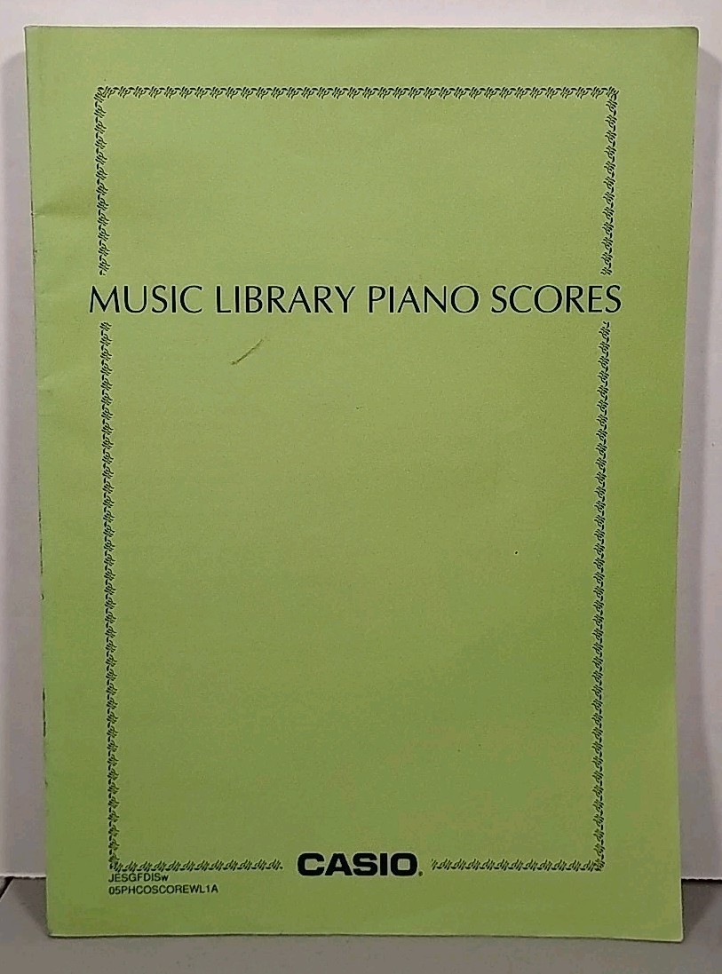 Casio Music Library Piano Scores - 252 Pages of Classical Sheet Music Songbook