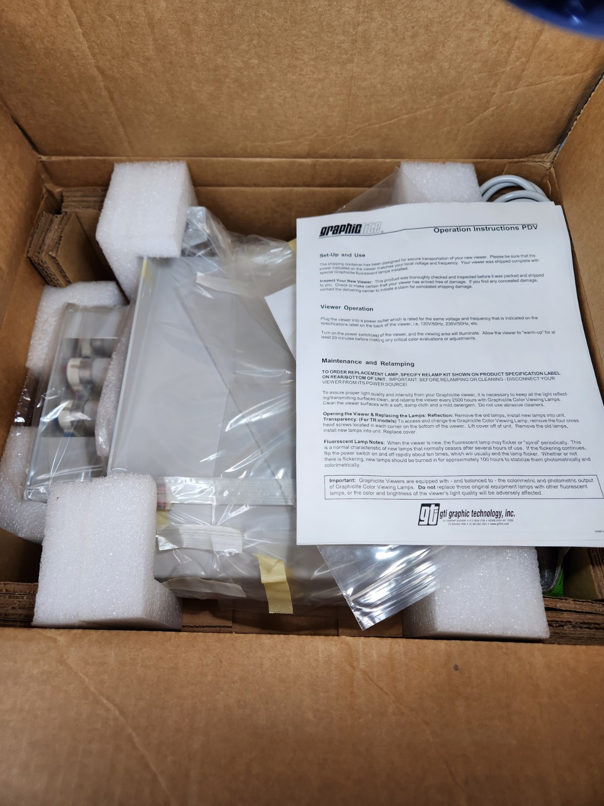 GTI PDV-1 Professional Desktop Viewers Optimal Viewing Conditions For Prints 