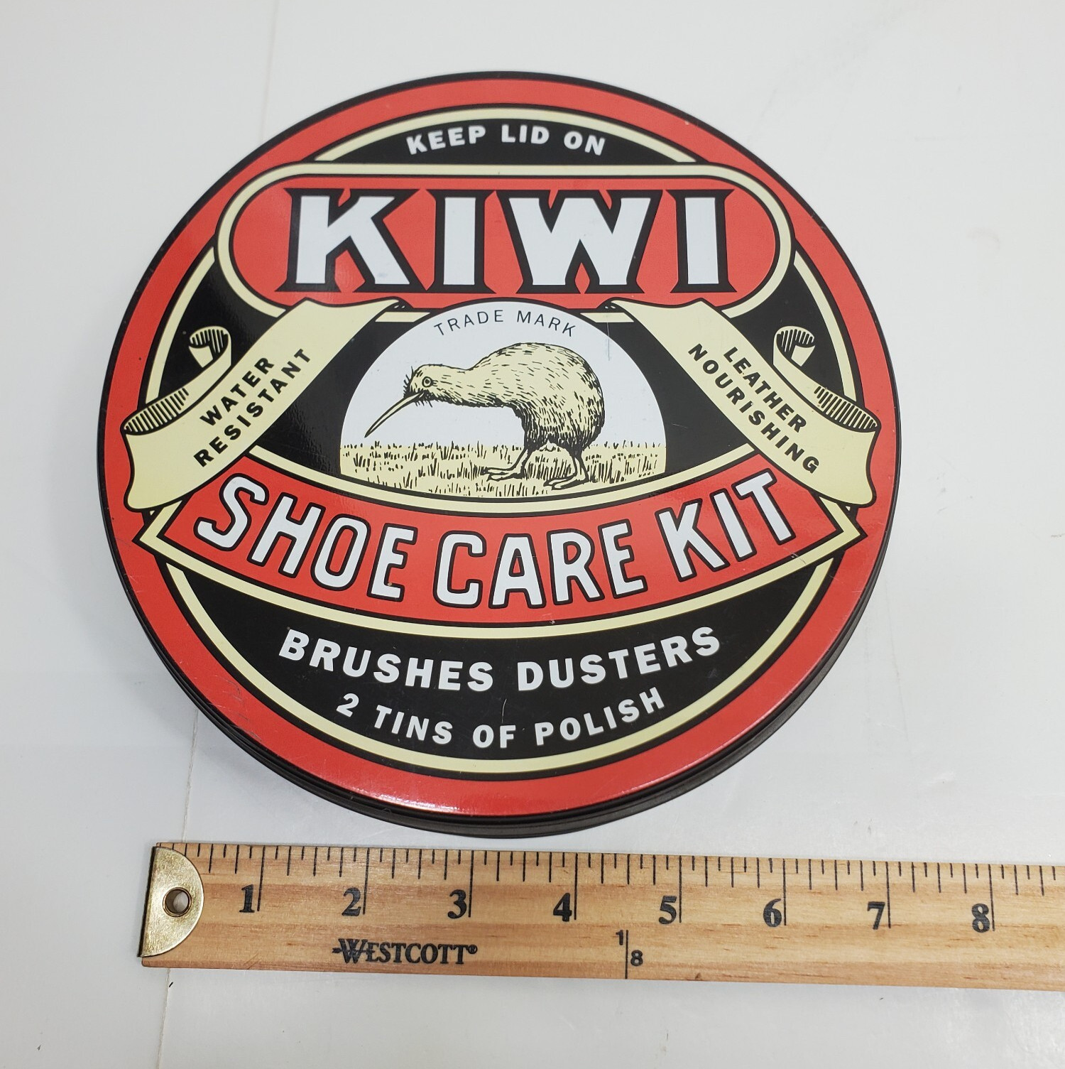 KIWI Shoe Care Kit Metal Collectible Tin