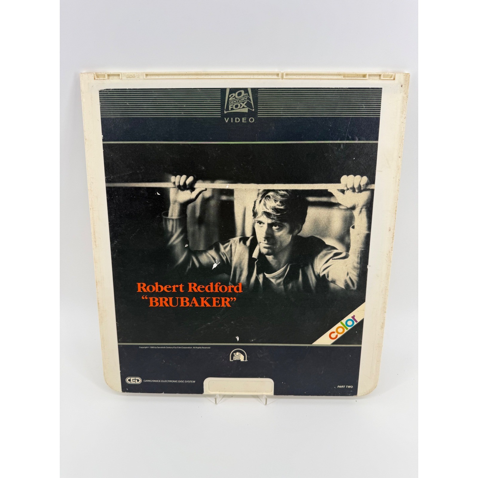 20th Century Fox Brubaker CED Videodisc Robert Redford 1980 Vintage Movie Movie