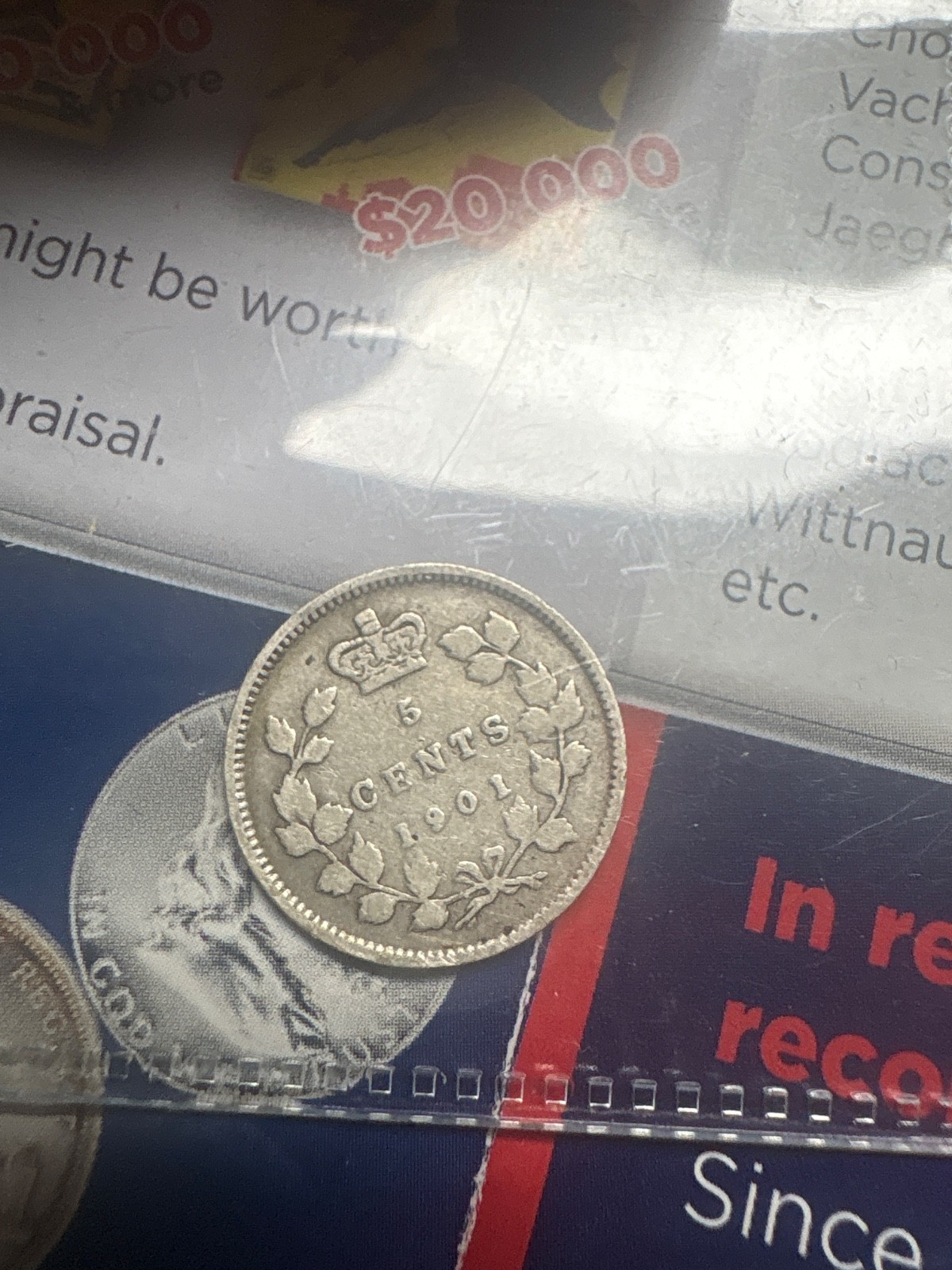 1901 Canada Silver 5 Cents