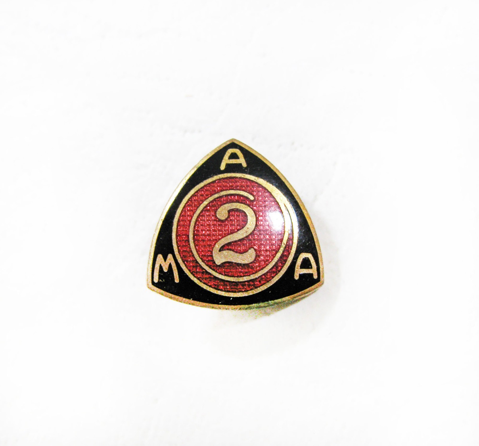 Vintage Mid Century AMA American Motorcycle Association 2 Year Member Lapel Pin