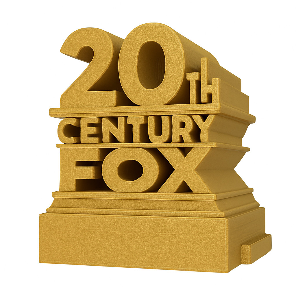 20th Century Fox Style Logo Sign 3D printed
