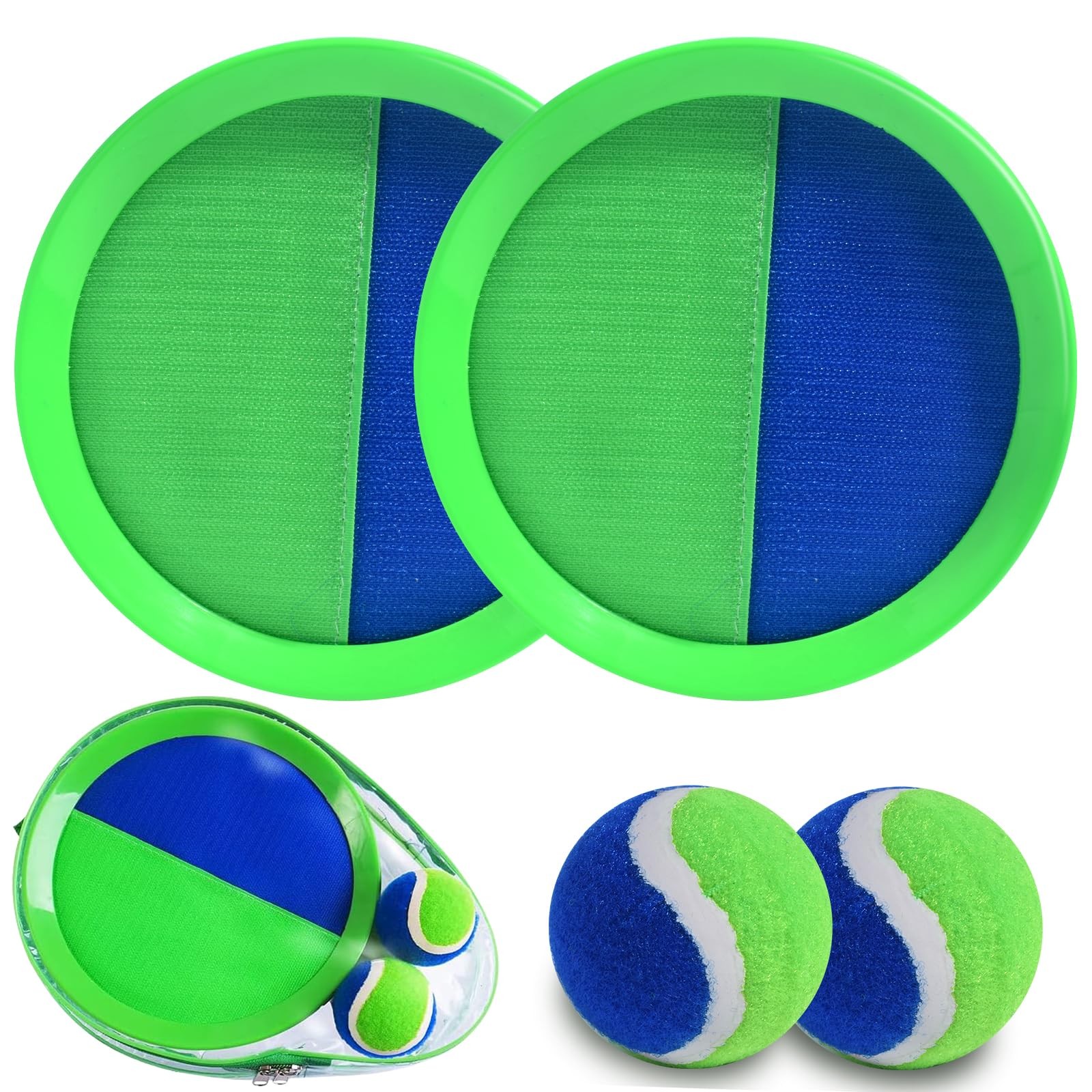 Toss and Catch Ball Set, Paddle Catch Ball and Toss Game for Kids, Great Beac...