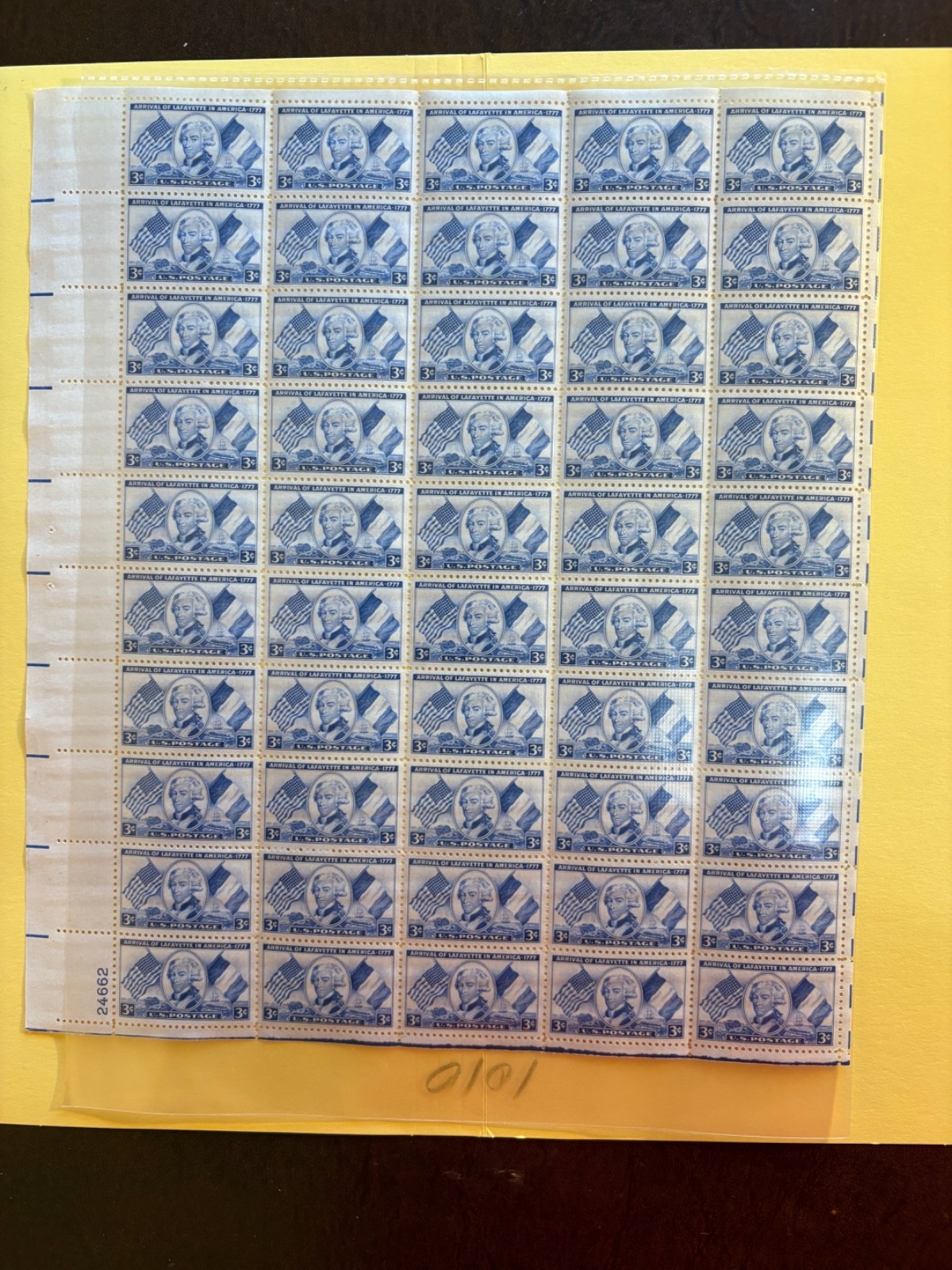 US Stamp sheet - 1010 - Lafayette  - see flex rate shipping bel ow!