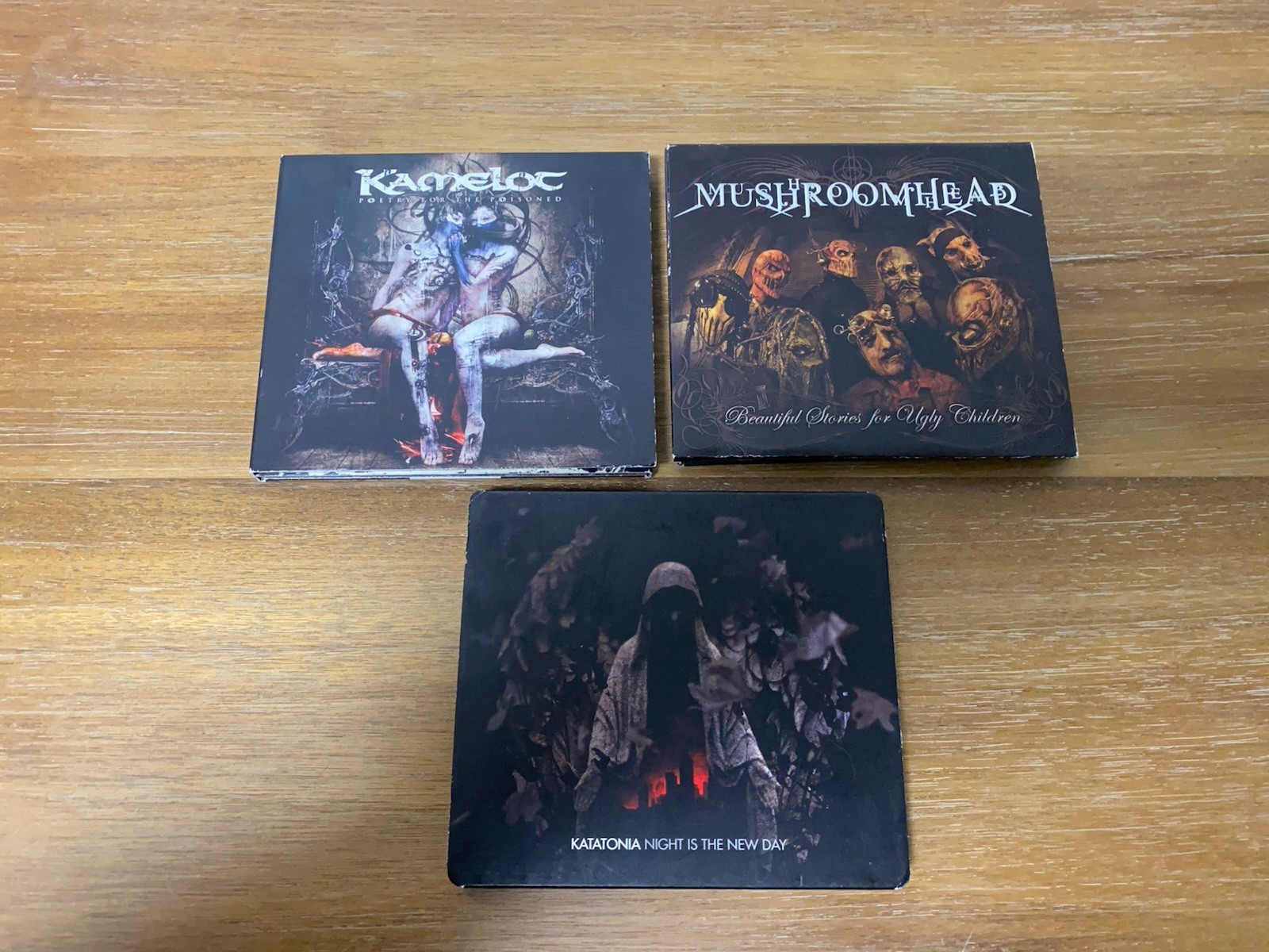lot of 3 Metal CDs Mushroom Head Kamelot Katatonia