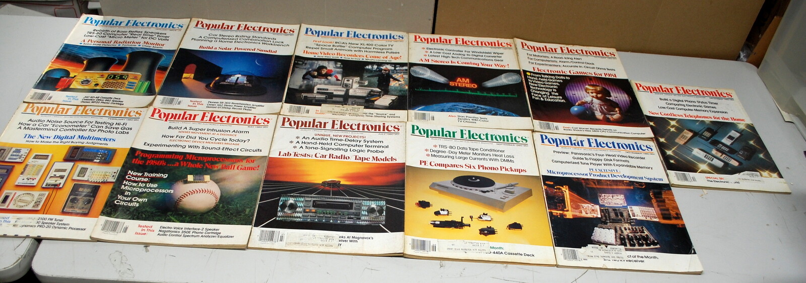 Rare Popular Electronics Magazine 11 Issues  1980 Ships Worldwide 