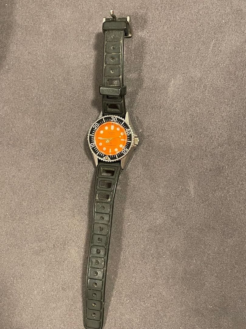 Citizen Diver Women's Quartz Watch with Orange Dial and 200 Water Resistance