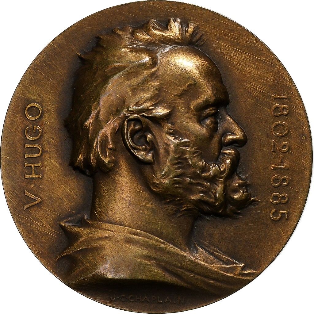 [#1279728] France, Medal, Victor Hugo, Souvenir du Centenaire, 1902, Bronze, MS