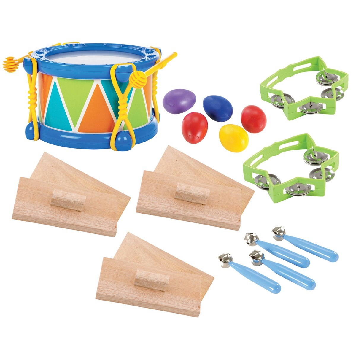 Kaplan Early Learning Toddler Rhythm Band Set of 5 Different Instruments