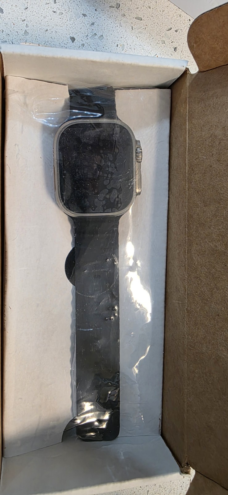 Silver Aluminum Smart Watch with Black Silicone Interchangeable Bands