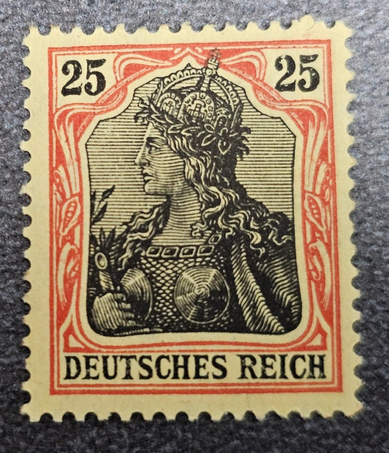 Stamp Germany Deutsches Reich Germania 25 Pfennig 1915 Mi. Nr. 88 [🇩🇪39463-1]