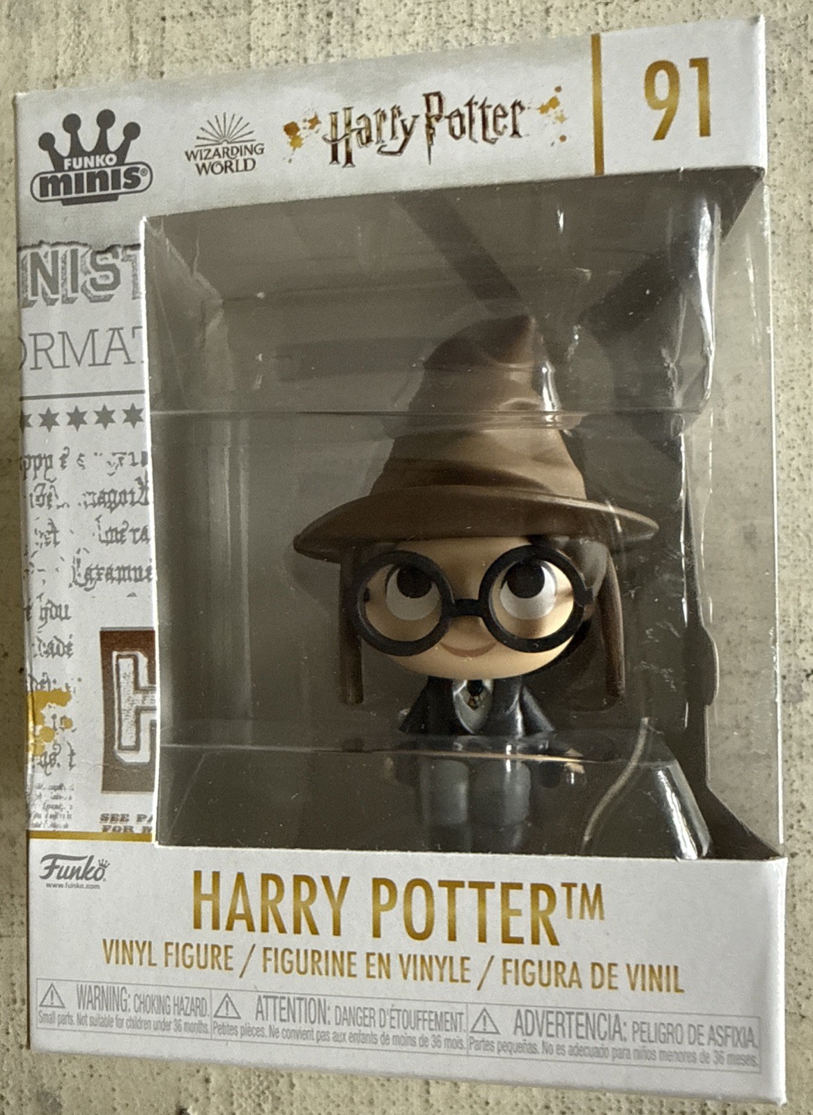 Funko Pop! #91 Harry Potter with Sorting Hat Movie Vinyl Figure VISIT STORE WoW!