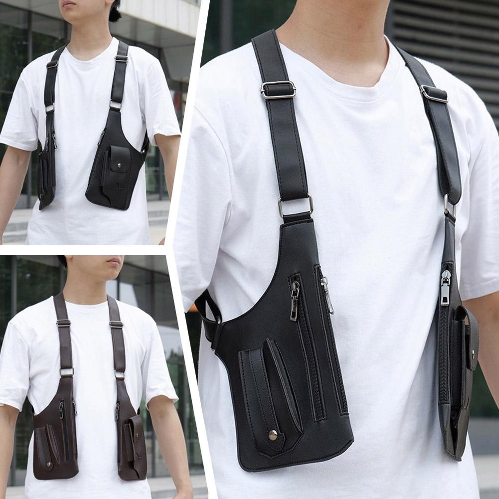 Anti Theft Bag For Men - Adjustable Leather Shoulder Bag Leather Anti PU F6C1