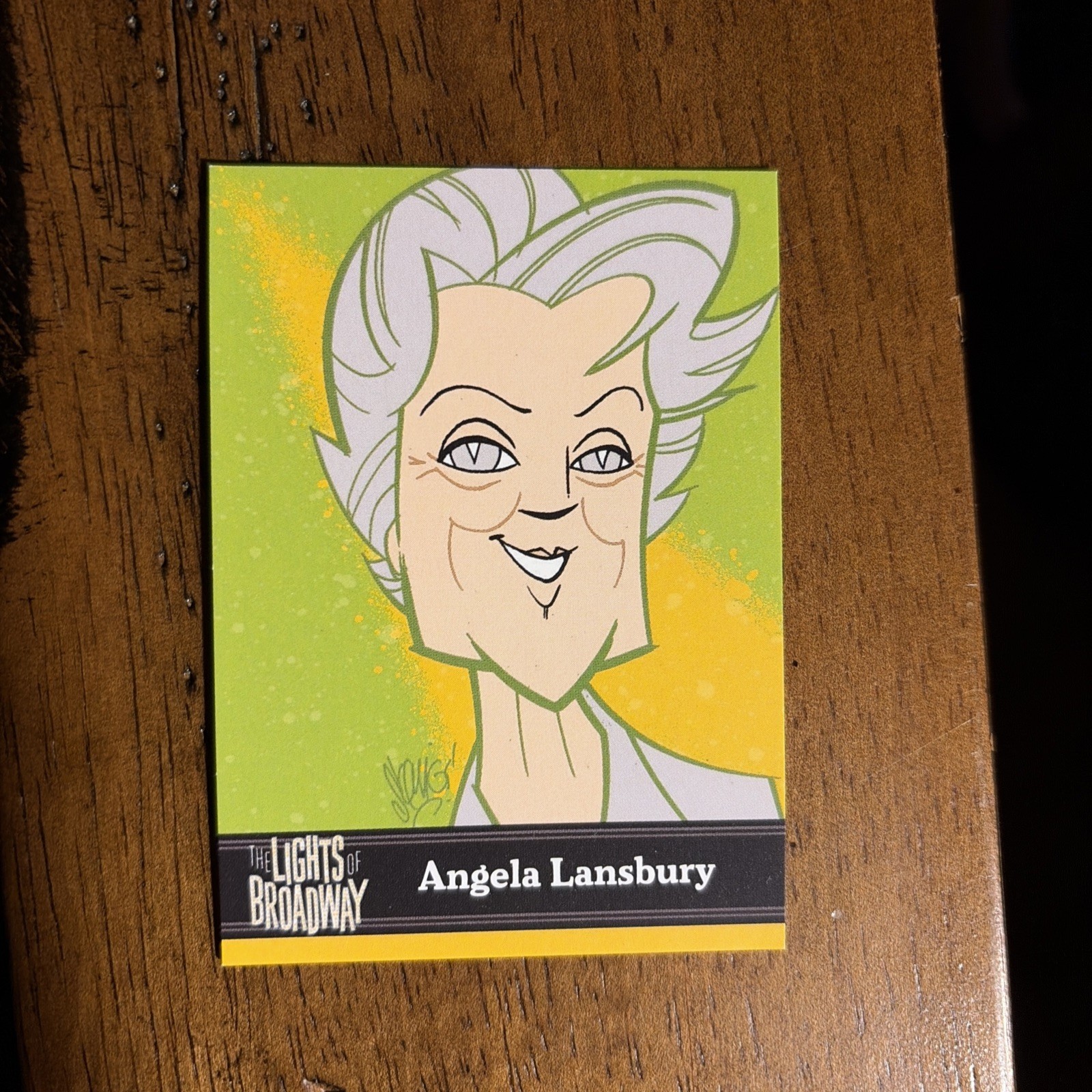 Lights of Broadway Card Angela Lansbury 2021 Edition 