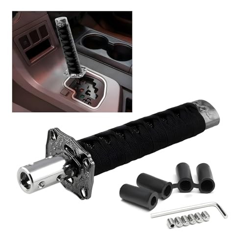 Samurai Sword Shift Knob, Automotive Katana Manual Transmission Gear Black