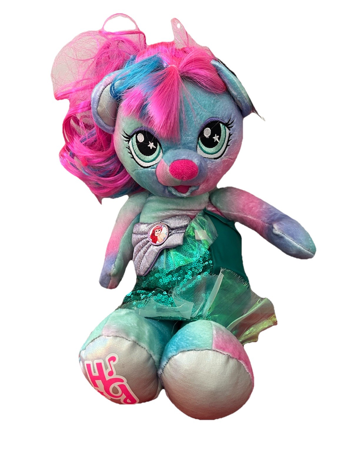 Build A Bear Honey Girls Limited Edition Ariel The Little Mermaid Green Plush