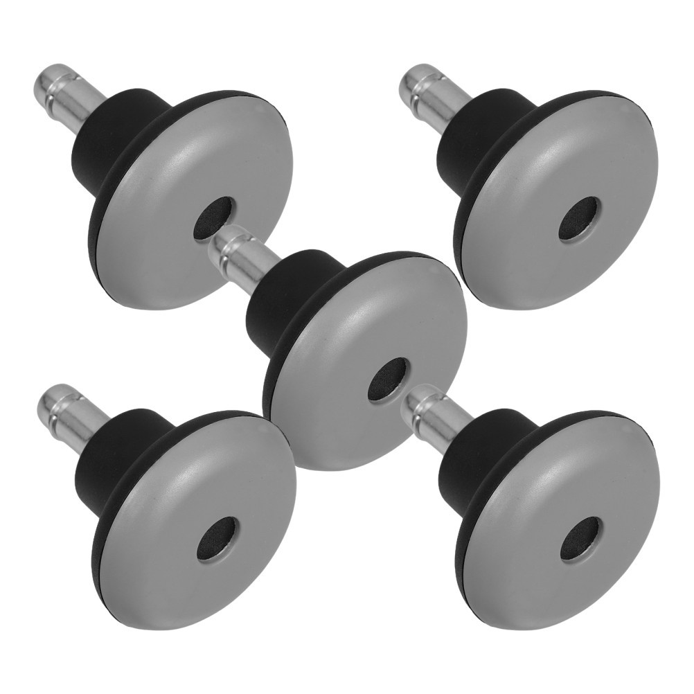5 Pcs Fixed PU Caster Wheels for Office Chair Replacement Bell Glides Set