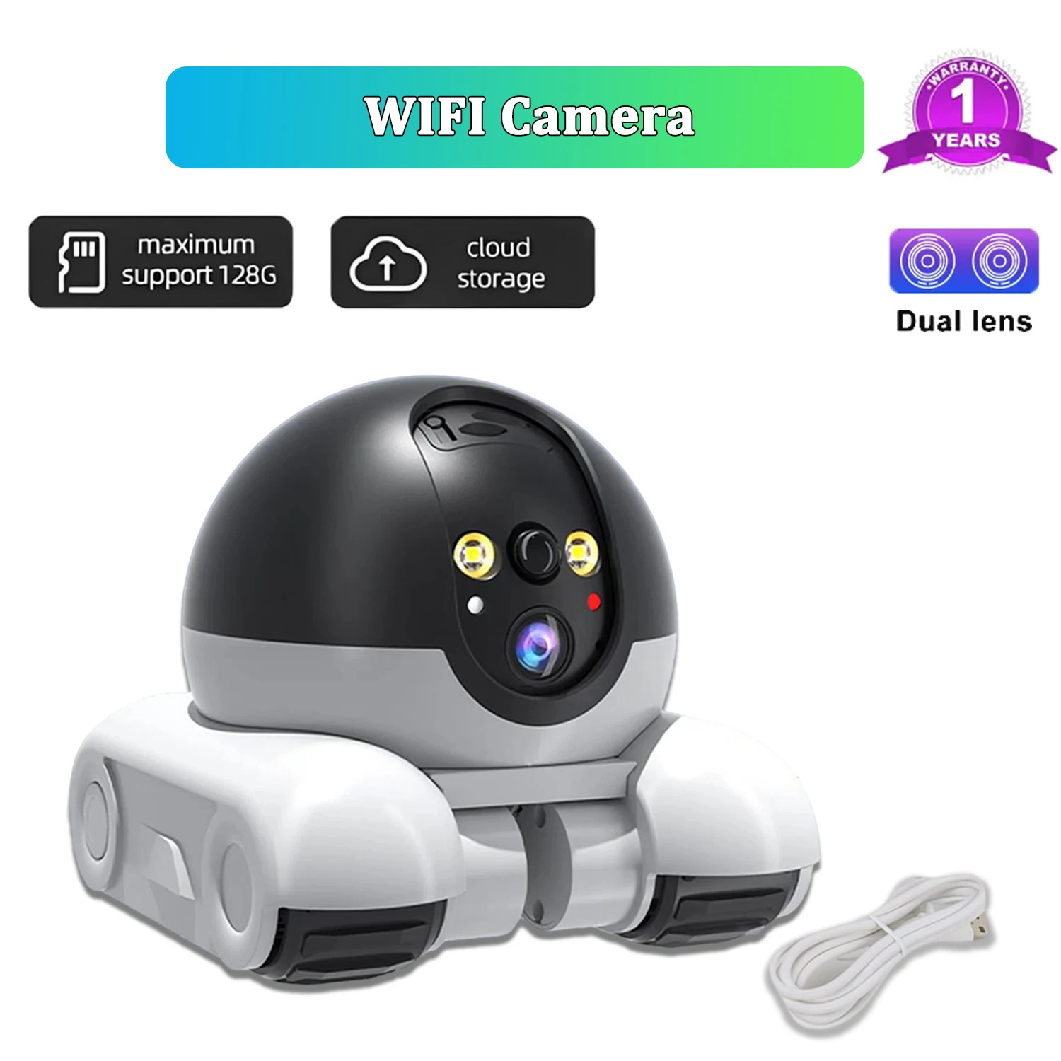 6MP 4K IP Camera 5G Wifi Dual Lens Smart Home Auto Tracking CCTV Camera Wireless