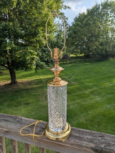 Waterford Millennium Series Crystal Lamp-Limited Ed #801/2000 Signed Jim O'Leary