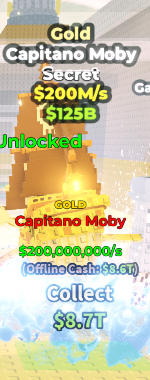🎃 Gold Capitano Moby- Steal A Brainrot - ‼️ Fast 🚚📦