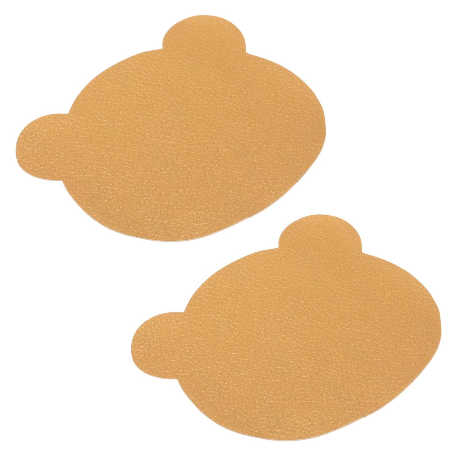 Leather Repair Patch, 2 Pcs Self Adhesive Vinyl Patch, 4 x 3.5" Gold
