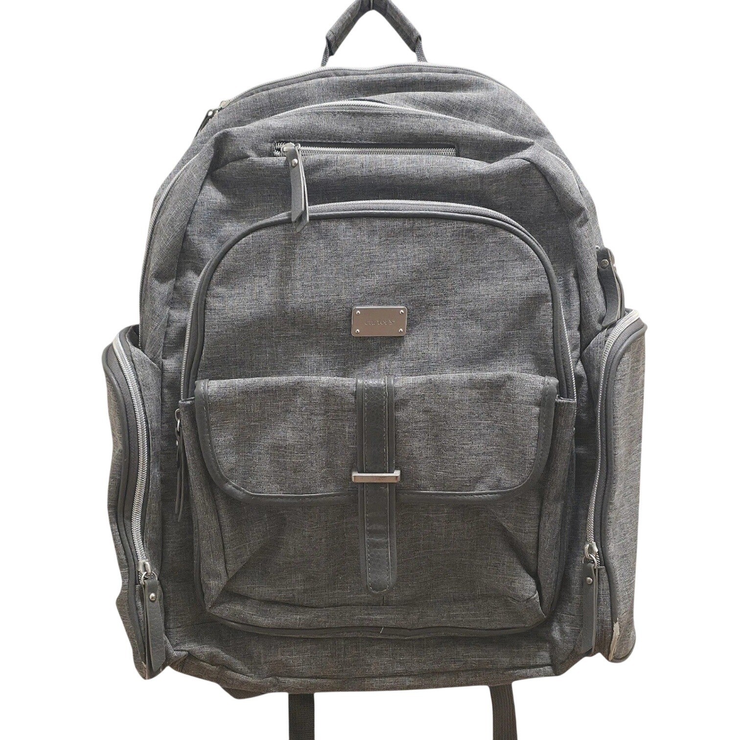 Carters Diaper Bag Backpack Handle It All Gray Baby Essentials Storage Travel