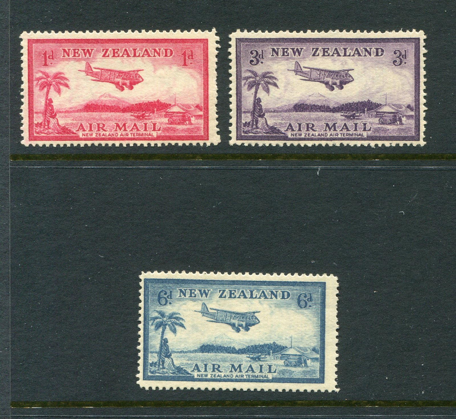 New Zealand #C6-8 Air Mail Complete Set [Mint Never Hinged]