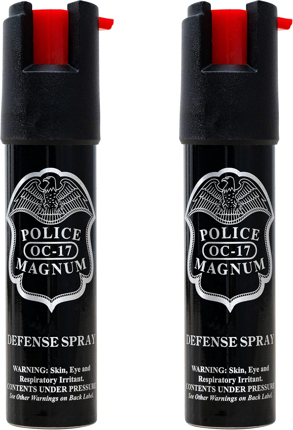 Police Magnum Compact Pepper Spray Self Defense- Tactical Maximum Heat Strength