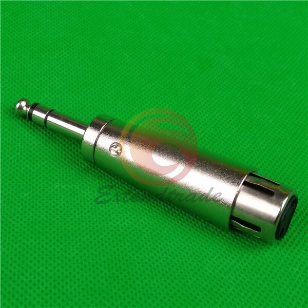 1PCS XLR female adapter to 1/4" stereo TRS connector new *mq