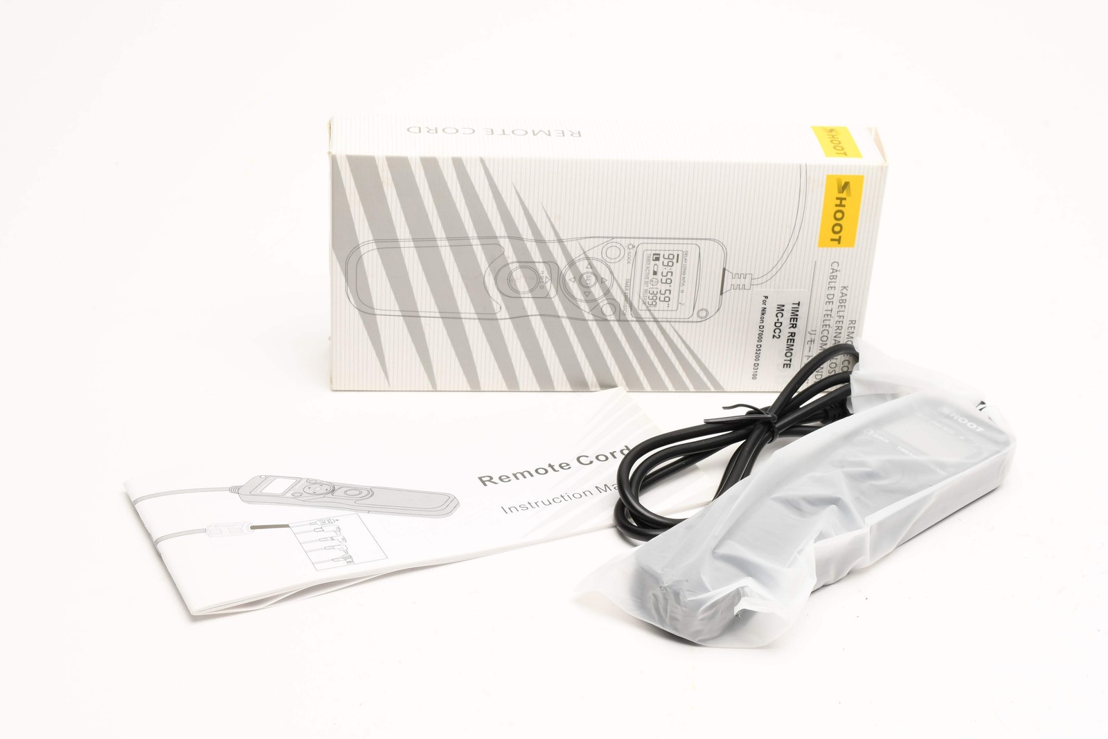 SHOOT MC-DC2 Timer Shutter Release Cable For Nikon D5000 D7000 D3100++ NIB