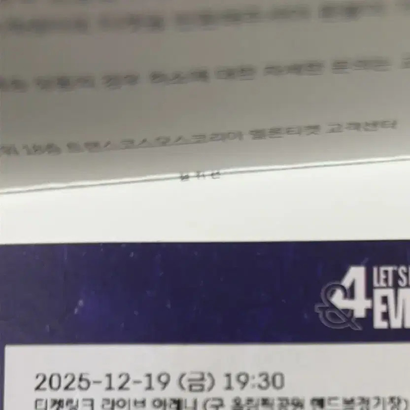 N.Flying Concert Standing Ticket Zone A 12/19