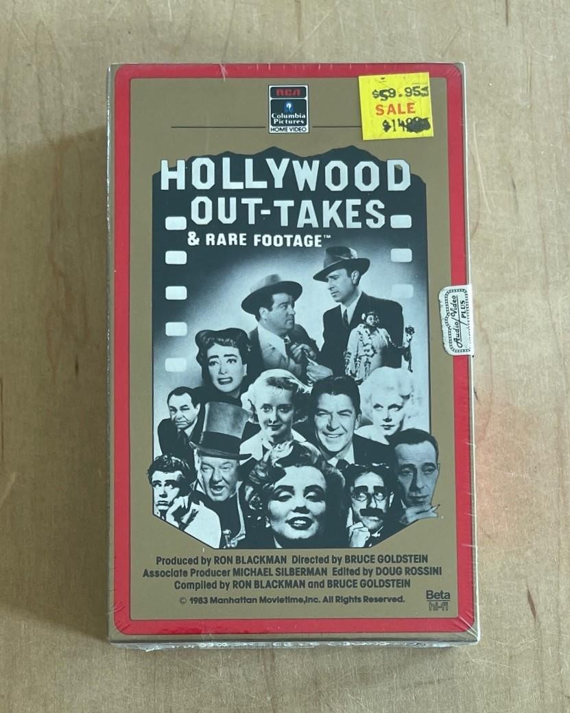 HOLLYWOOD OUT-TAKES & RARE FOOTAGE 1983 Bloopers Gags Reel New Sealed Betamax