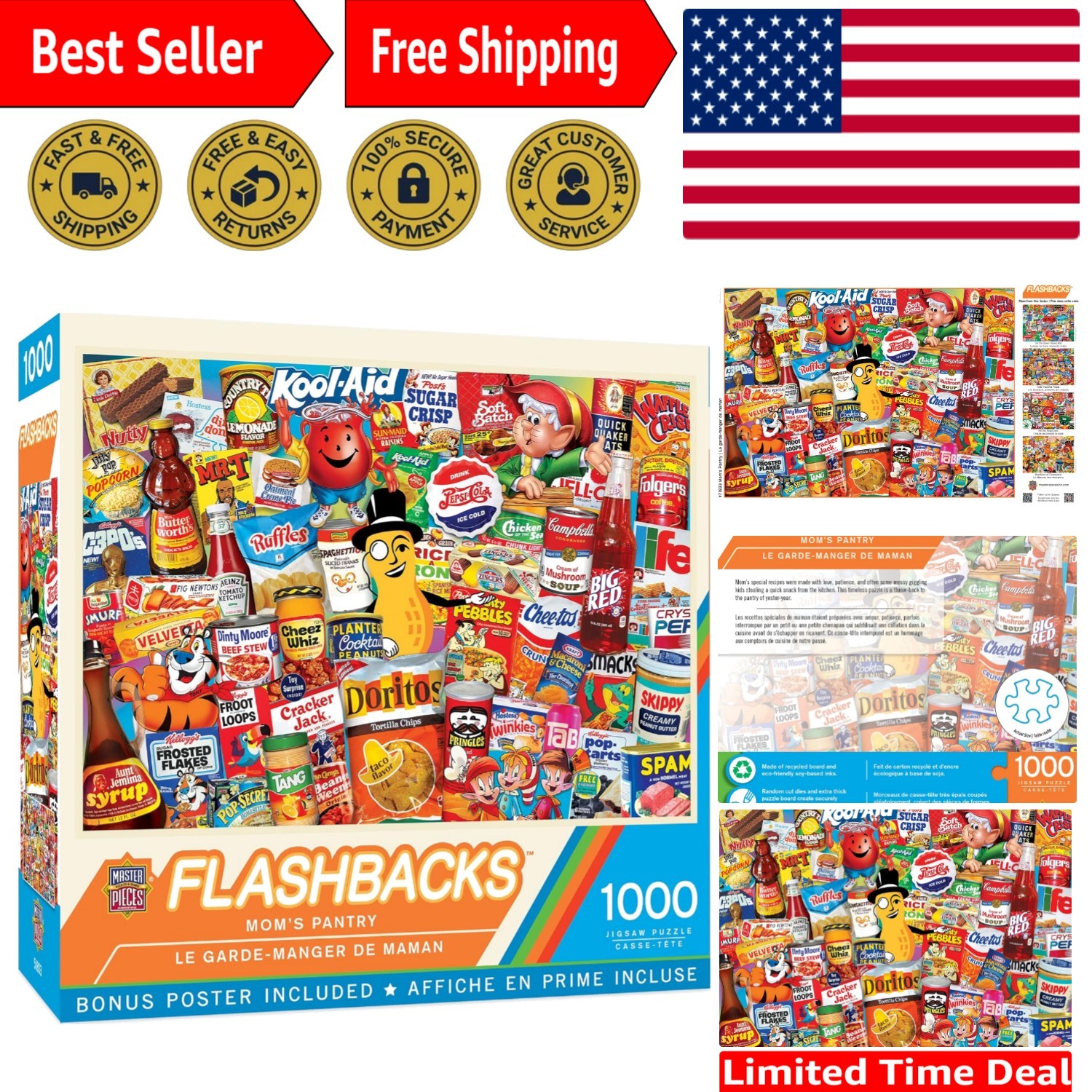 Sustainable Mom's Pantry 1000-Piece Jigsaw Puzzle - Fun for Adults & Families