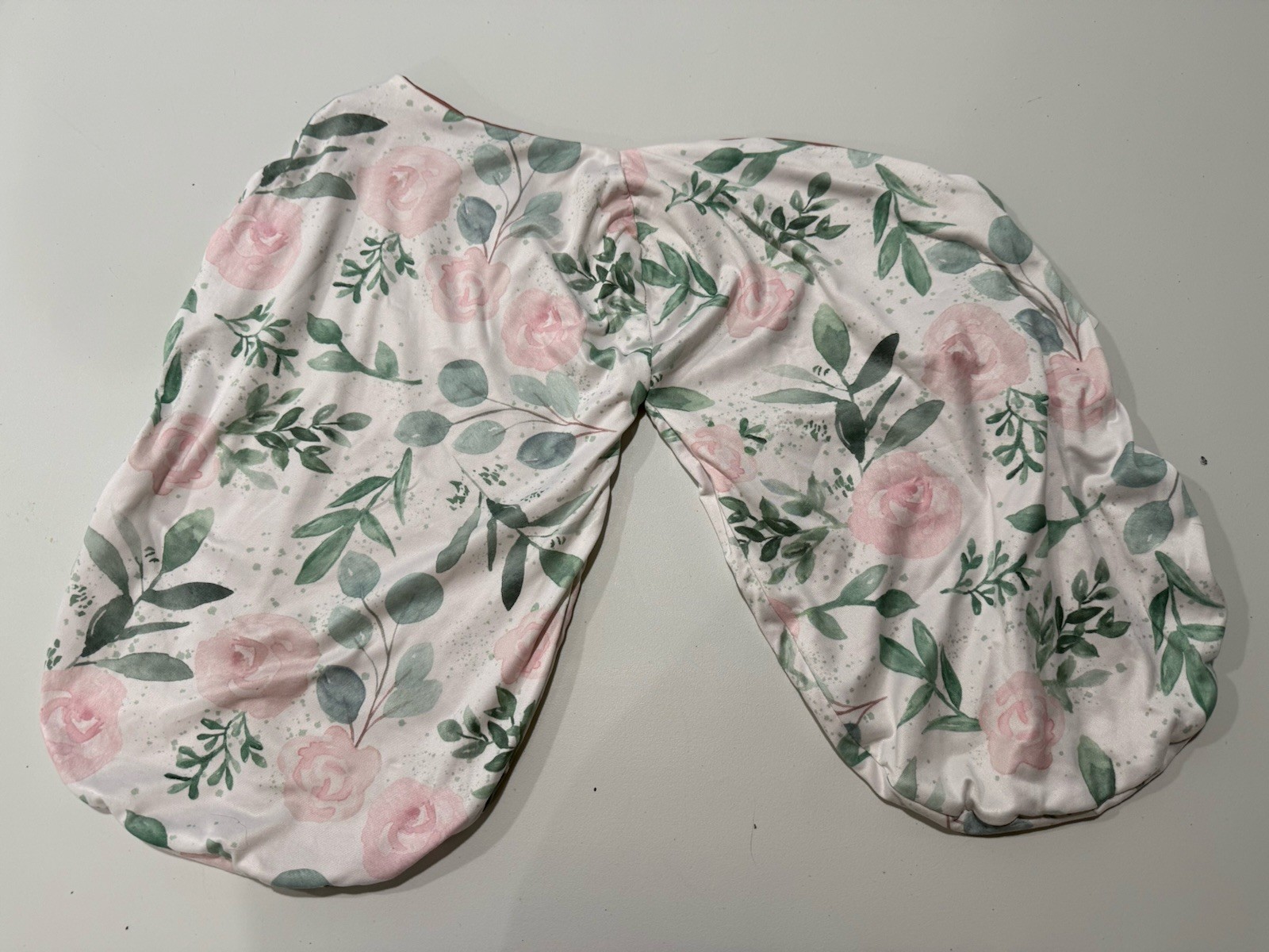 Mama Coco White Pink Flowered Cocoon Swaddle