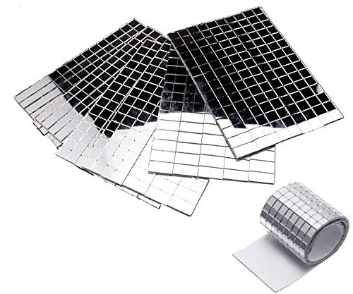  3500+ Small Silver Self-Adhesive Mirror Mosaic Tiles for Craft Projects: 5mm 