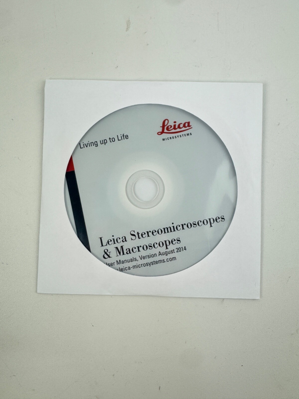Leica Stereomicroscopes & Macroscopes User Manuals Disc Ver. August 2014