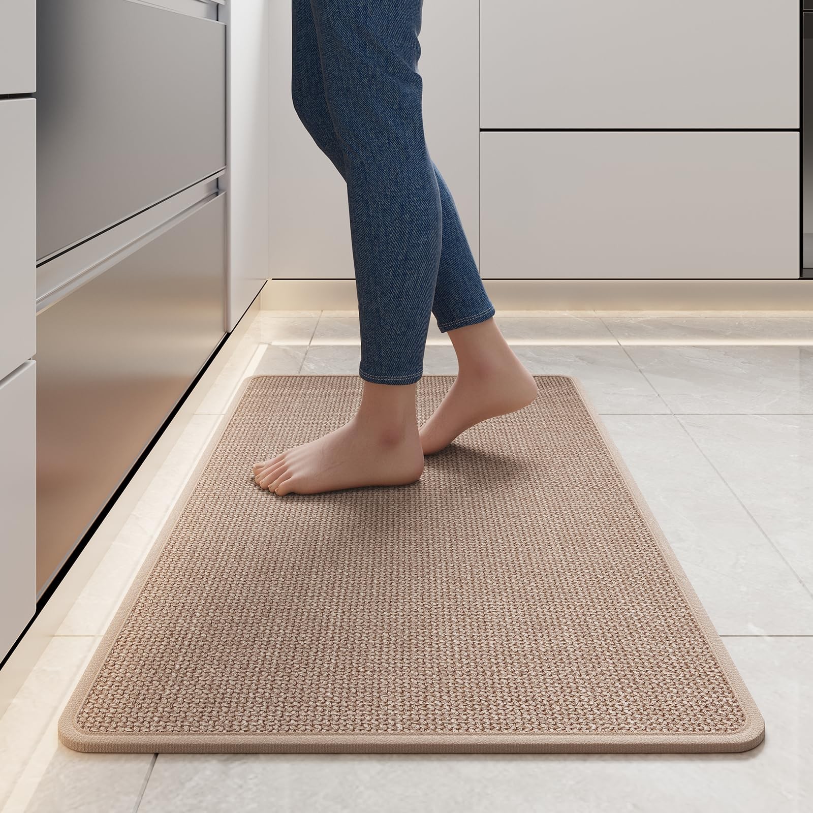 YDKGL Kitchen Rugs and Mats Non Slip Washable, Absorbent Runner Rugs for Kitc...