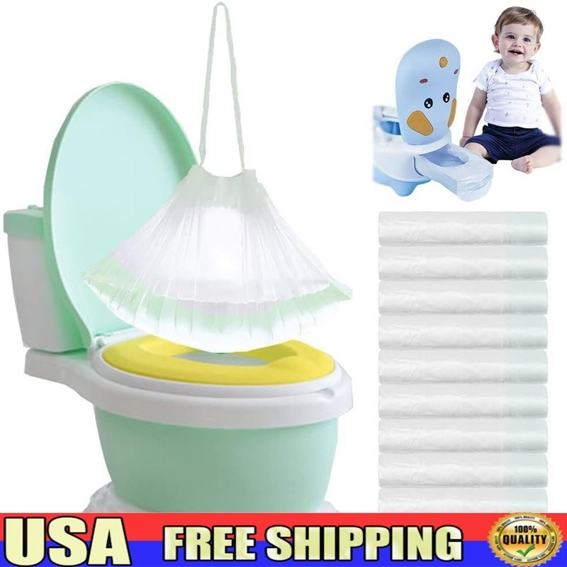 Disposable Potty Training Bags 100 Pack High Quality Plastic Portable Liners New