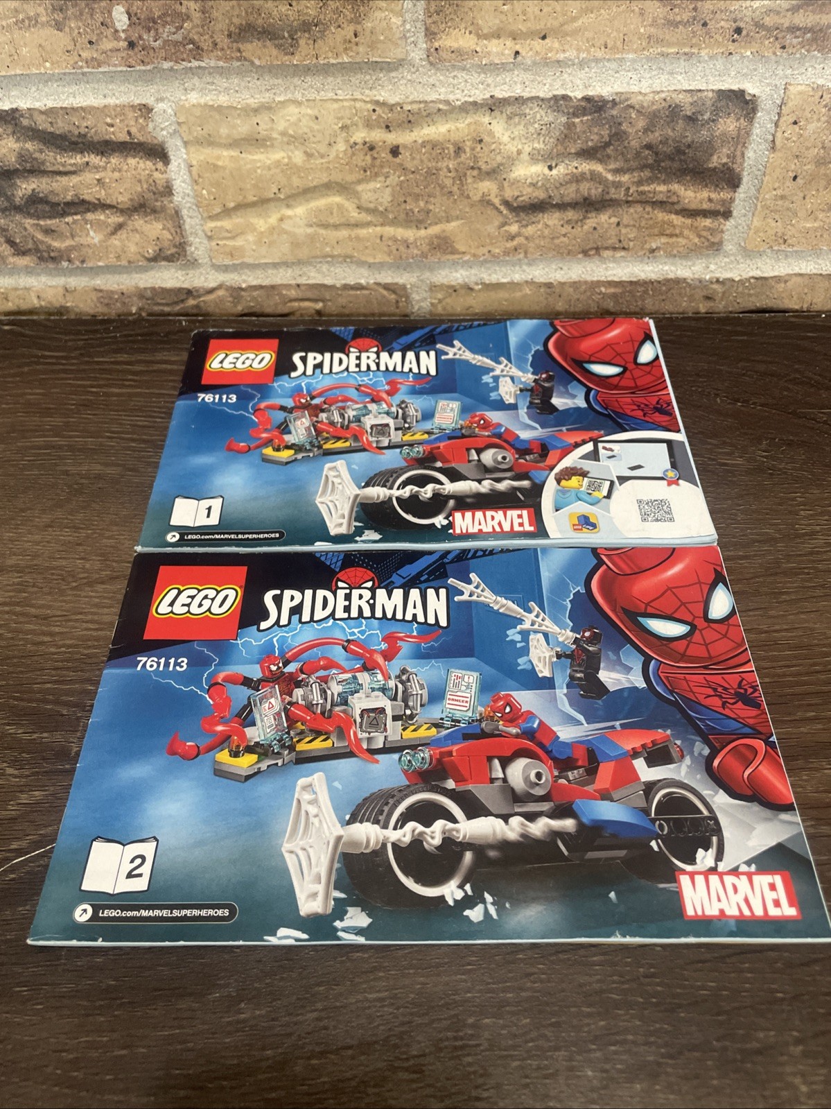 LEGO STAR WARS INSTRUCTIONS (ONLY) SPIDERMAN NO 76113 BOOK 1 AND 2